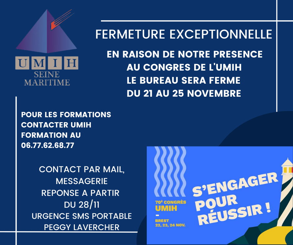 FERMETURE EXCEPTIONNELLE